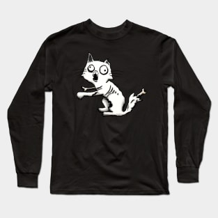 Zombie Kitty - Cute Undead Cat Long Sleeve T-Shirt